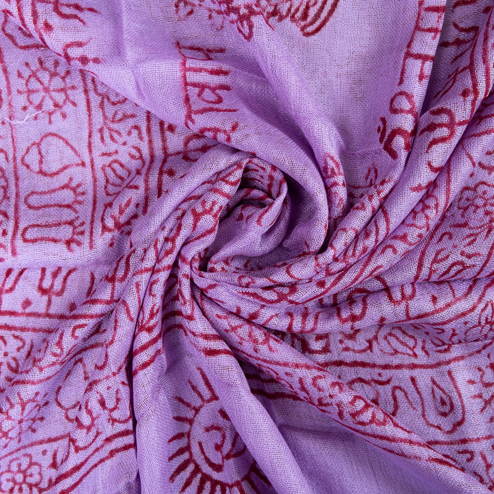(60cm×130cm)インド ヒンドゥー教の薄ラムナミスカーフの個別写真
