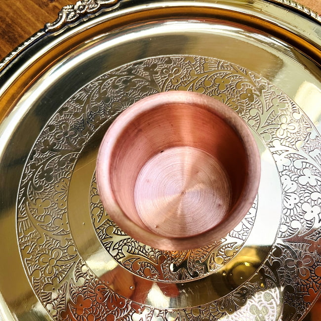 【祭壇用】銅製カップ　【直径：約5cm】 4 - 上から撮影しました