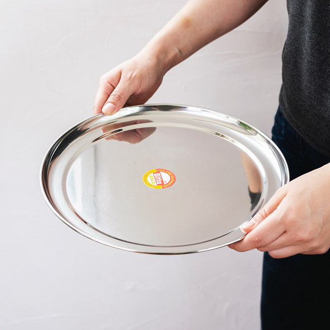 カレー大皿 [約28.5cm]-重ね収納ができるタイプ　ターリー 9 - かわいいサイズ感