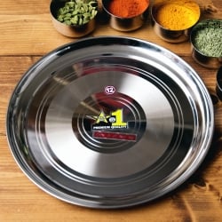 カレー皿セット[カレー大皿 No.12 （約28cm）とサブジカトリ3枚のセット]の写真