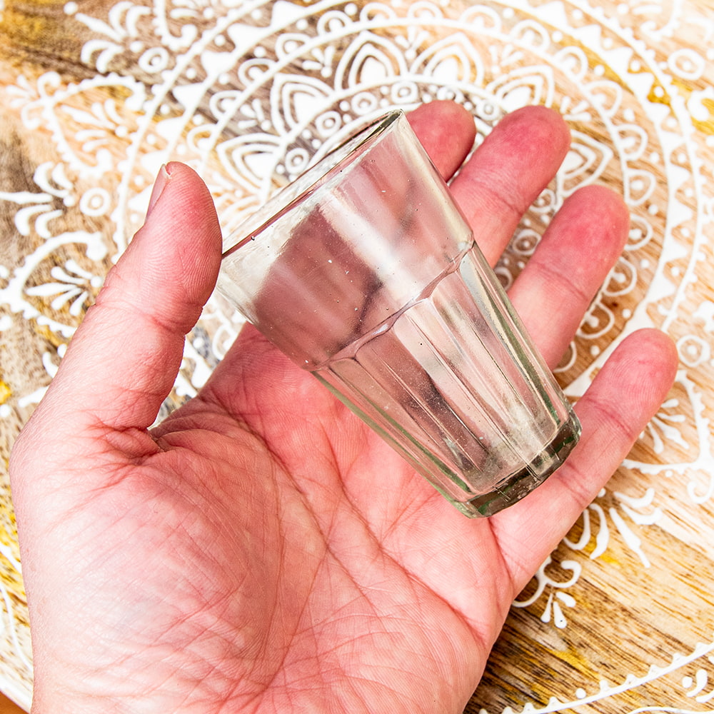 【5個セット】インドのチャイカップ[約7.5cm 直径：約5.3cm]