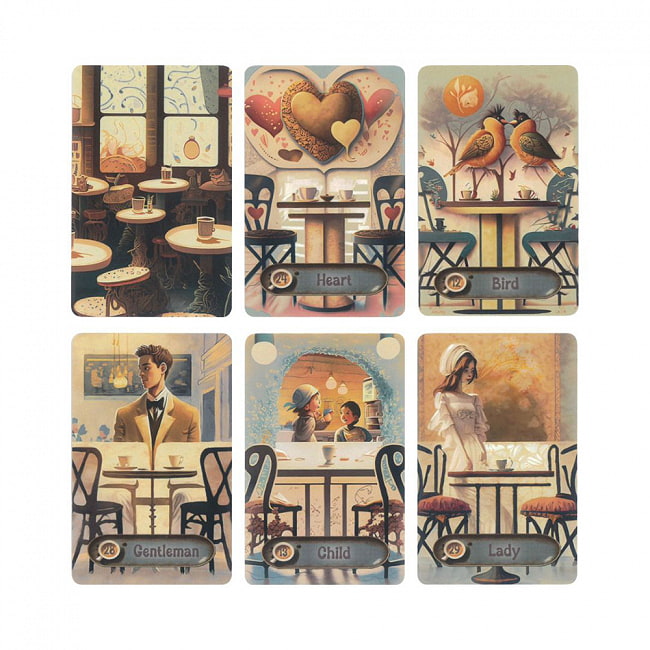 Coffee of two ルノルマンカード - Coffee of two Lenormand card 3 - コーヒー色の素敵なカード