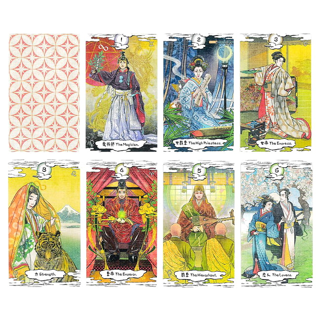 浮世浪漫 タロット - Ukiyo Romance Tarot 2 - カードの大きさはこのくらいです