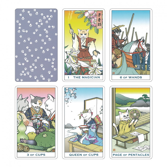 今はむかしにゃんこたろっと - Once upon a time Nyankotarot 2 - 8番が正義、11番が力のかーどですのでマルセイユ版かな、
8番が力、11番が正義のかーどですのでウエイト版かな、
