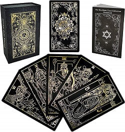 ユニバーサルウェイトタロット　ブラック金字版　箱ブラック - Universal Weight Tarot Black Gold Edition Box Blackの商品写真