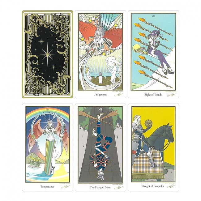 トラディショナルタロット - traditional tarot 4 - カードの大きさはこのくらいです