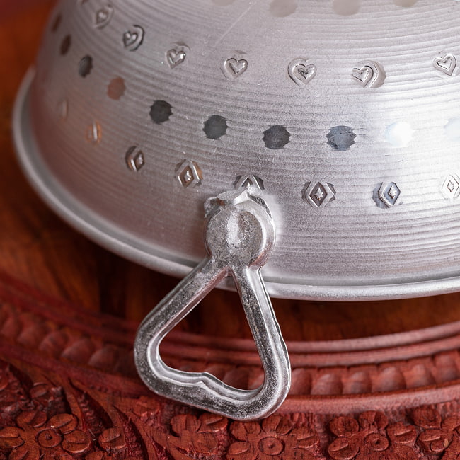 軽量リーズナブルなアルミニウム カダイ　インドの食器＆鍋 【直径約18ｃｍ】 7 - 拡大写真です