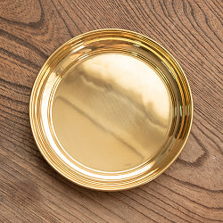【祭壇用】ステンレス金メッキカトリ（中皿）　【直径：約13cm】の商品写真