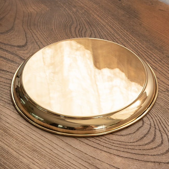 【祭壇用】ステンレス金メッキカトリ（中皿）　【直径：約18.3cm】 5 - 裏面の様子です。
