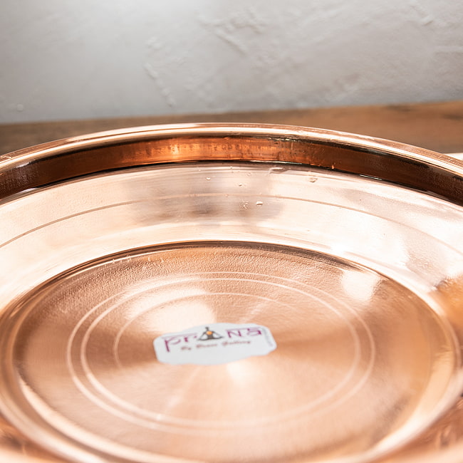 【祭壇用】銅仕上げカトリ（深皿）　【直径：約23.5cm】 6 - 深さがあります。