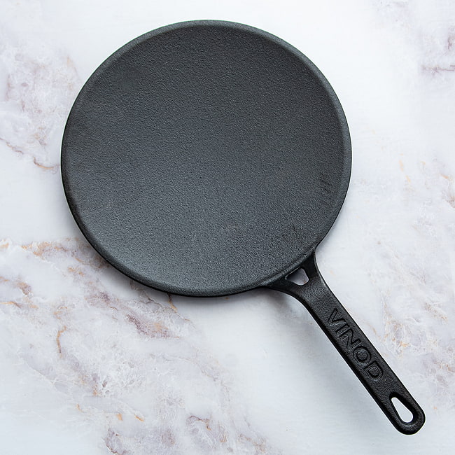 鋳鉄製 高級チャパティパン CAST IRON TAWA 直径25.5cm 1.8kg程度の写真チャパティ,インド 調理器具,調理器具,タワ,タヴァ