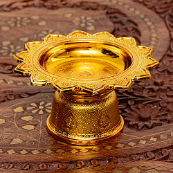 タイのお供え入れ 飾り皿 〔高さ:約5cm 直径:約9.5cm〕の商品写真