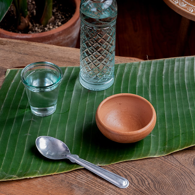 【3個セット】パリップボウル スリランカ伝統の素焼き食器 テラコッタ製  直径10.5cm程度 3 - かわいいお皿です