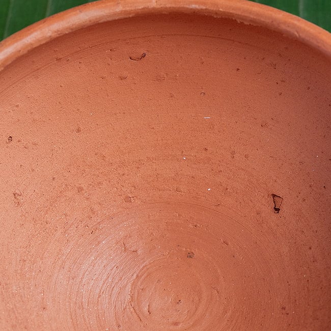 【3個セット】サラダボウル スリランカ伝統の素焼き食器 テラコッタ製 直径15.5cm程度 5 - 別の角度から
