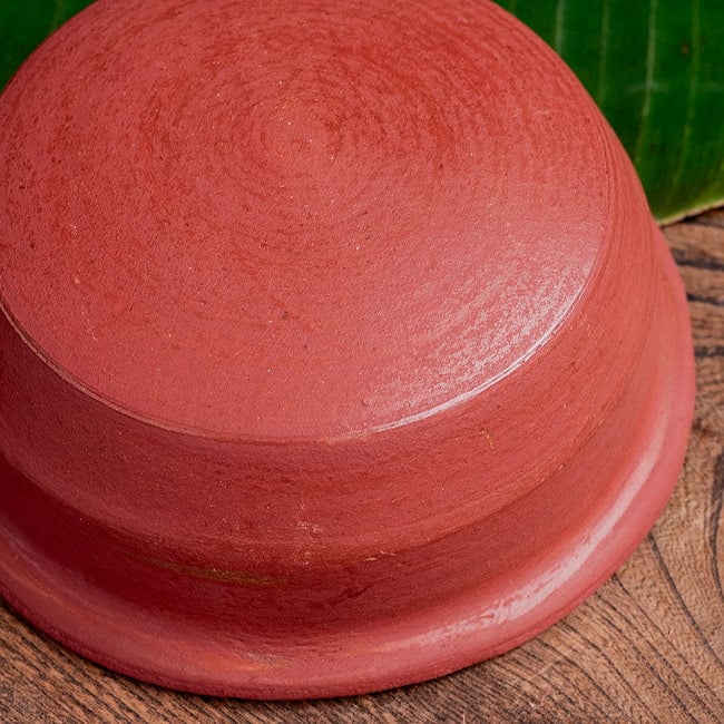 【3個セット】ワラン - スリランカ伝統の素焼き鍋 walang テラコッタ製 直径17.5cm程度 9 - 拡大写真です