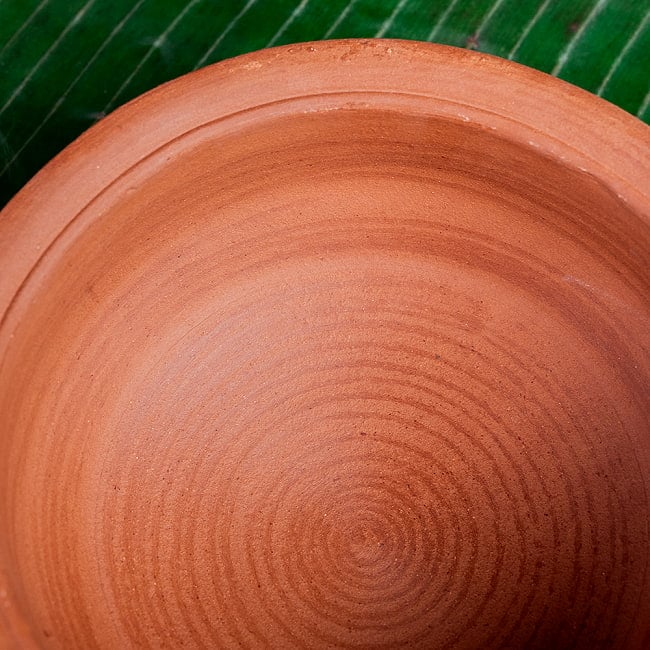 【3個セット】ワラン - スリランカ伝統の素焼き鍋 walang テラコッタ製 直径22cm程度 5 - 拡大写真です