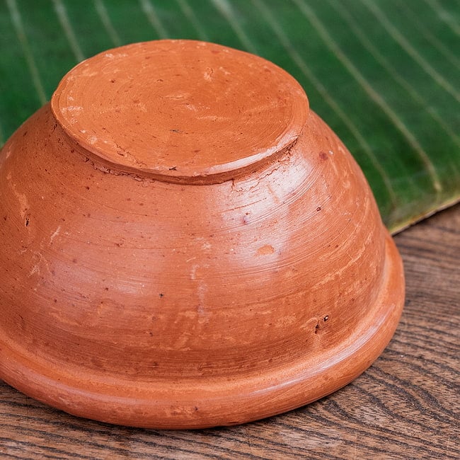 【3個セット】ミニボウル スリランカ伝統の素焼き食器 テラコッタ製 直径11.5cm程度 10 - 拡大写真です