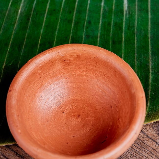 【3個セット】ミニボウル スリランカ伝統の素焼き食器 テラコッタ製 直径11.5cm程度 5 - 拡大写真です