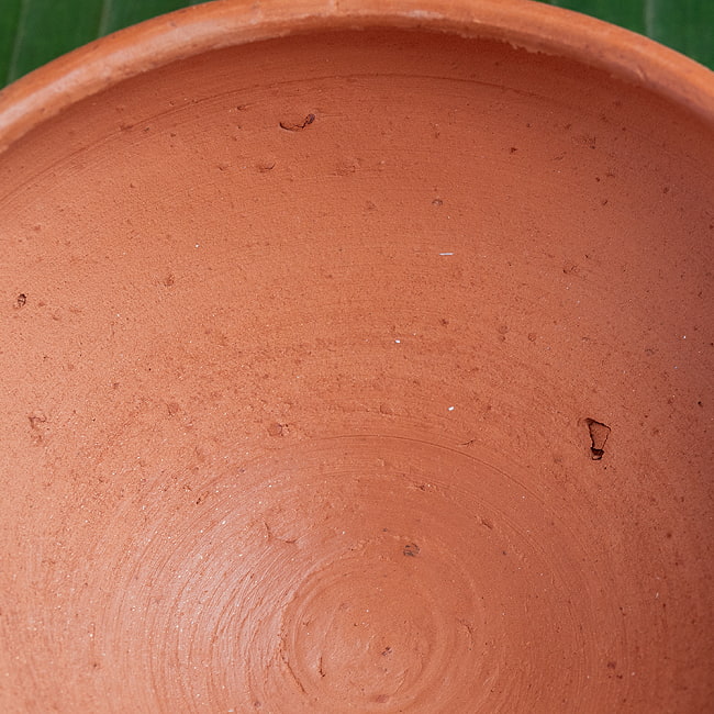 【10個セット】サラダボウル スリランカ伝統の素焼き食器 テラコッタ製 直径15.5cm程度 5 - 別の角度から