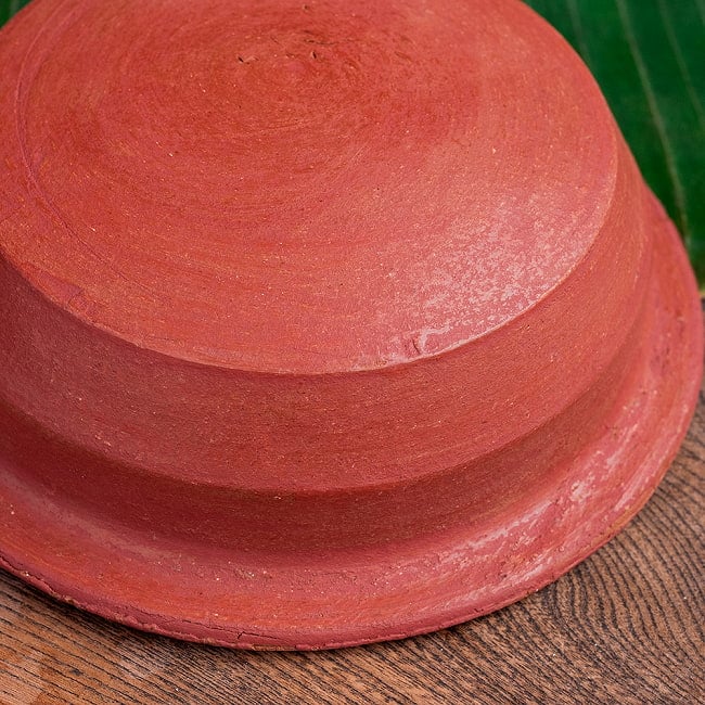 【10個セット】ワラン - スリランカ伝統の素焼き鍋 walang 蓋付き テラコッタ製 直径20.5cm程度 15 - 拡大写真です