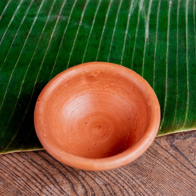 【10個セット】ミニボウル スリランカ伝統の素焼き食器 テラコッタ製 直径11.5cm程度 6 - 別の角度から