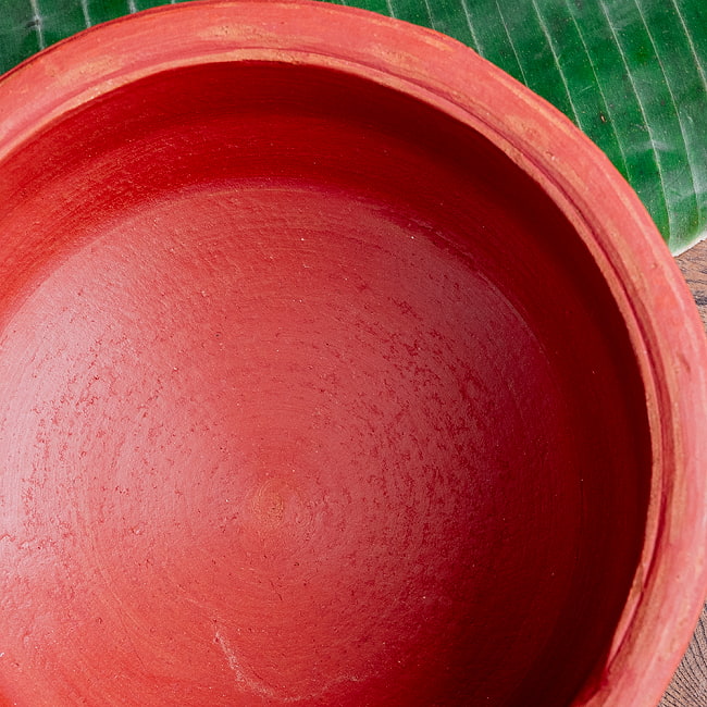ワラン - スリランカ伝統の素焼き鍋 walang テラコッタ製 直径25cm程度 4 - 上からの写真です