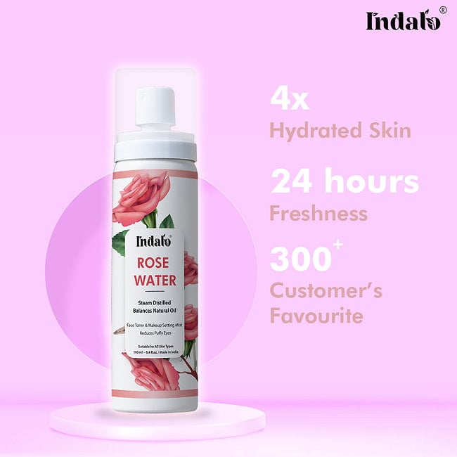 インダロ ローズウォーター[Rose Water] - 全身用化粧水 200ml 4 - インドではこのようにして販売されています