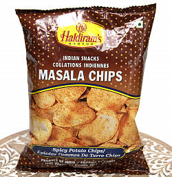 【送料無料・15個セット】インドのお菓子 極厚ポテトチップス - MASALA CHIPS 80g[Hardiram