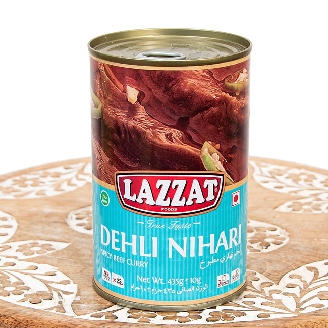 【2人前】DELHI NIHARI オールドデリースタイルのビーフニハリ 牛肉の煮込みカレー 【LAZZAT】 435gの写真パキスタンカレー、パキスタン料理,パキスタン,カレー,レトルト,ハラル