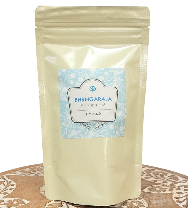 ブリンガラージャ ハーブティー BHRNGARAJA HERB TEA 30g【石垣島アーユルヴェーダ農園 もだま工房】の写真ハーブ,ハーブティー,アーユルヴェーダ、アーユルヴェーダのお茶、インドのハーブティ