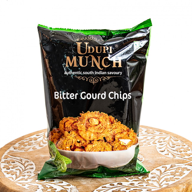 【Udupi Munch】南インドのゴーヤチップス BITTER GOURD CHIPS 150gの写真インド,お菓子,マサラスナック,スナック