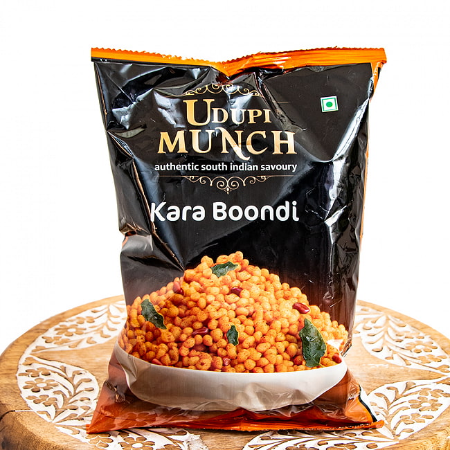 【Udupi Munch】南インドの揚げ玉スナック Kara Boondi 150gの写真インド,お菓子,マサラスナック,スナック