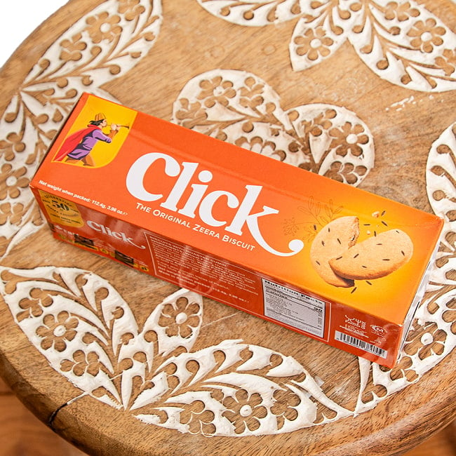 パキスタンのビスケット Click クミン味ビスケット 3 - パッケージ拡大