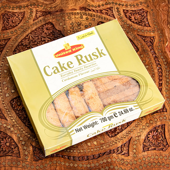 【United King】パキスタンのラスク Cake Rusk カルダモン 大入り700gの写真クッキー,ビスケット,スナック,パーティ,チャイ,ティータイム