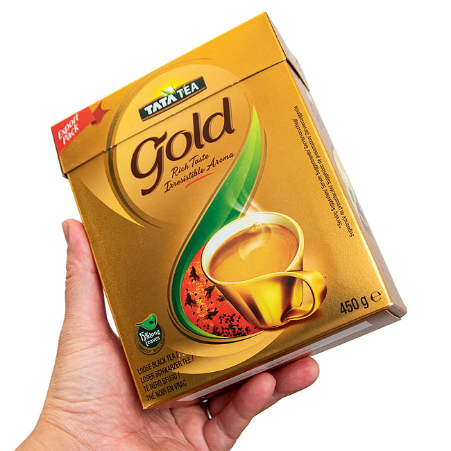 タタティー ゴールド TATA TEA GOLD 450g 約150杯分 3 - これくらいのサイズ感です。