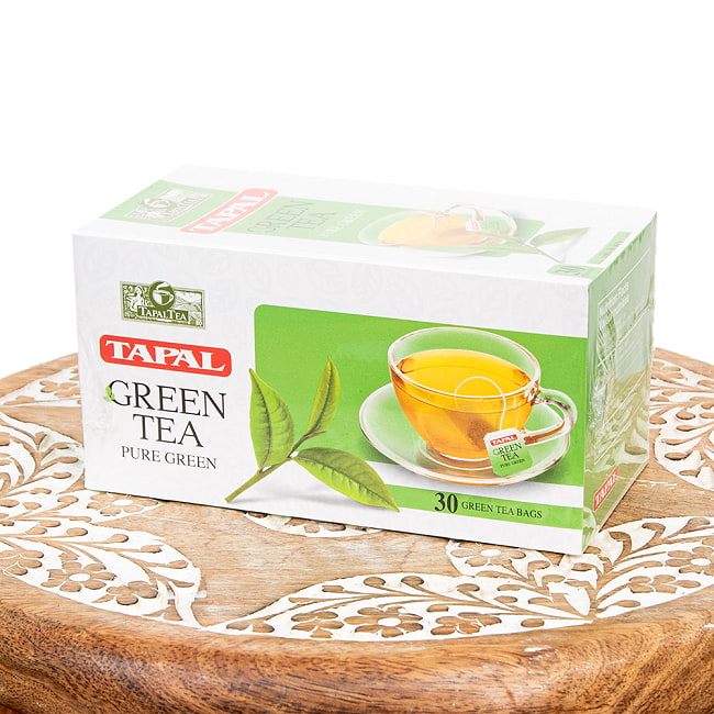 パキスタンのお茶 TAPAL GREEN TEA ティーバッグ30パック 2 - 裏面