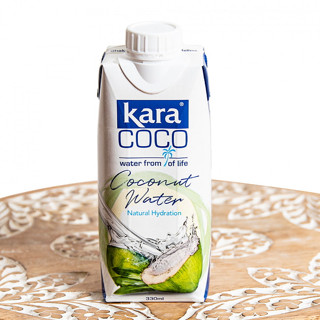 【KARA】ココナッツ・ウォーター330ml  紙パックの写真タイ,ジュース,ココナッツ,ココナッツジュース,ココナッツウォーター,