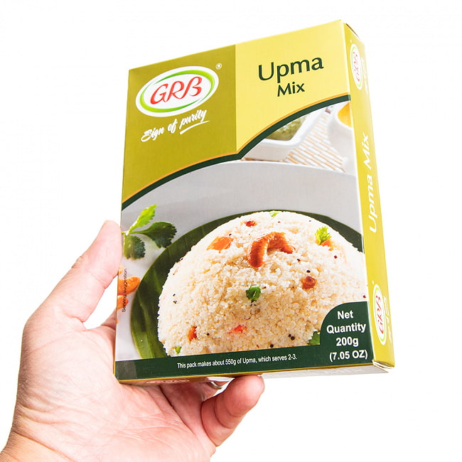 南インドの軽食 ウプマの素 200g Upma Mix【GRB】 4 - これくらいのサイズ感です。