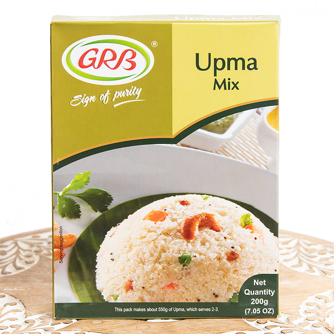 南インドの軽食 ウプマの素 200g Upma Mix【GRB】の写真ティファン,イドゥリ,ドーサ,サンバル,チャトニ