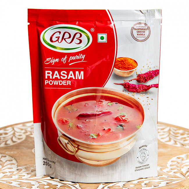 ラッサムパウダー 南インドのスープをお手軽に 200g Rasam Powder【GRB】の写真ティファン,イドゥリ,ドーサ,サンバル,チャトニ