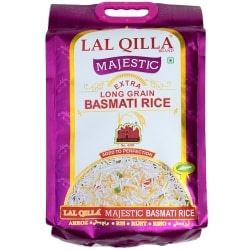 世界で一番長いお米 バスマティライス 高級品 5kg - Basmati Rice  【LAL QILLA Majestic】