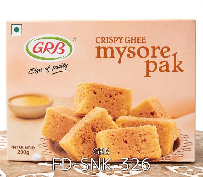 送料無料・7個セット】インドのお菓子 クリスピーギー マイソールパック - Crispy Ghee mysorepak 200g【GRB】 の通販[ 送料無料] - TIRAKITA.COM