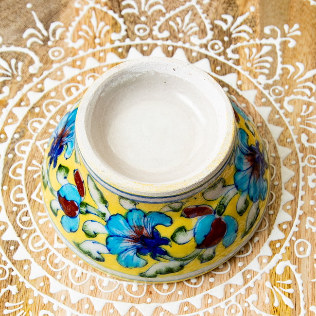 〔お椀型 直径：10.5cm〕ブルーポッタリー ジャイプール陶器の飾り皿 4 - 使い勝手の良い中皿サイズです。