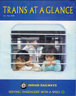 Trains at a glance - インド鉄道時刻表（2006年7月〜11月版） の通販 - TIRAKITA.COM