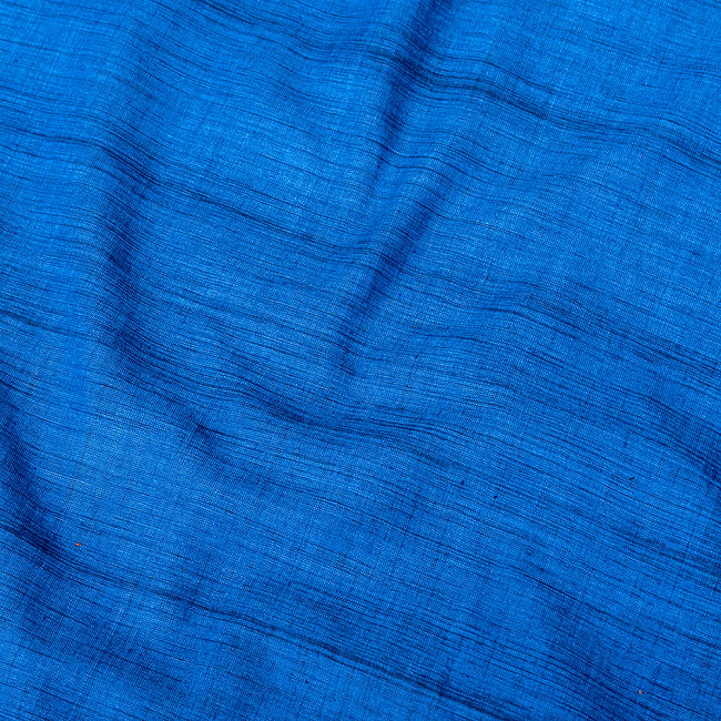 〔各色あり〕〔1m切り売り〕南インドのシンプルコットン布　シャンブレー〔幅約110cm〕 4 - 拡大写真です