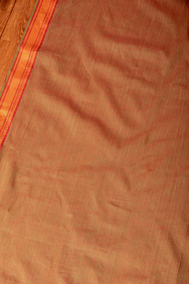 〔各色あり〕〔1m切り売り〕南インドのシンプルコットン布　シャンブレー〔幅約111cm〕 3 - とても良い雰囲気