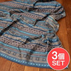 【3個セット】〔1m切り売り〕インドの伝統模様布〔約127cm〕の商品写真