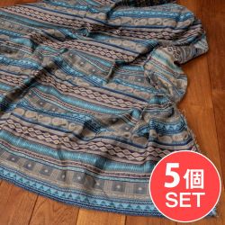 【5個セット】〔1m切り売り〕インドの伝統模様布〔約127cm〕の商品写真