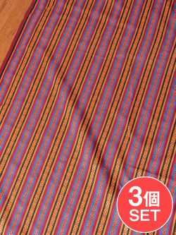【3個セット】〔50cm切り売り〕ネパール伝統のコットン織り生地　薄手〔幅約148cm〕の商品写真