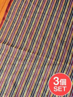 【3個セット】〔50cm切り売り〕ネパール伝統のコットン織り生地　薄手〔幅約152cm〕の商品写真